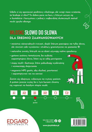 Włoski. Dla średnio zaawansowanych. Poziom B1. Słowo do słowa