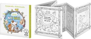 Książeczka kolorowanka dzieciaki zwierzaki na wsi