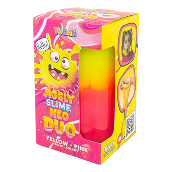 Jiggly Slime Neo Duo żółto różowy 430 g