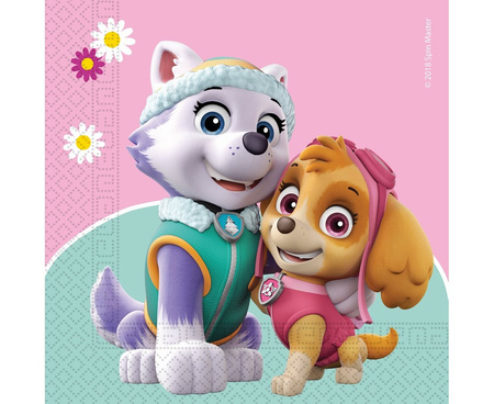 Serwetki papierowe Paw Patrol Skye and Everest 33x33cm 20szt.