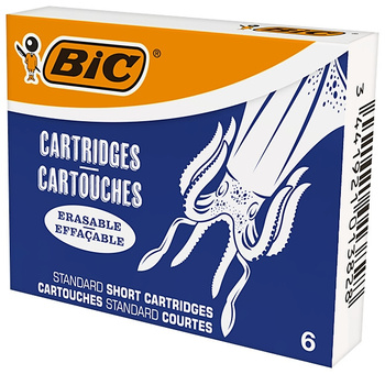 Wkłady BIC do pióra wiecznego krótkie niebieskie 6 szt.