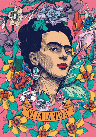 Puzzle 500 Viva La Vida Frida Kahlo 111350
