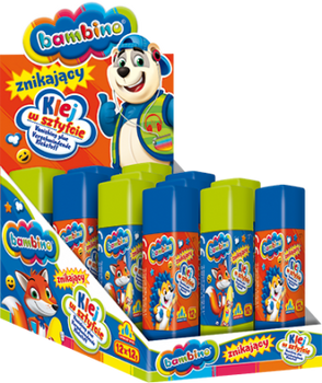 Display Klej Bambino znikający w sztyfcie 12g 12 sztuk