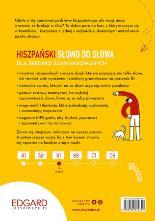 Hiszpański Słowo do słowa. Dla średnio zaawansowanych. Poziom B1. Słowo do słowa