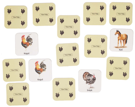 Gra Memo Zwierzęta wiejskie