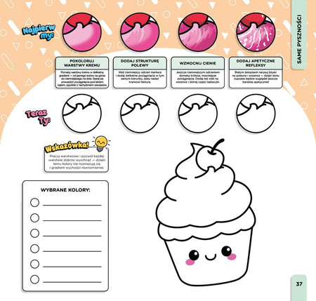 Kawaii Patterns. Kolorowanki do zakochania