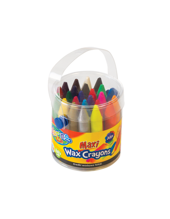 Kredki świecowe Colorino Kids wiaderko maxi 24 kolory