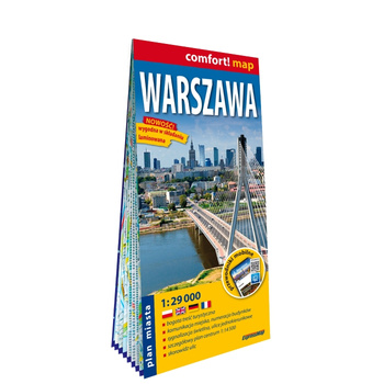Warszawa plan miasta 1:29 000 laminat
