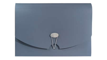 Teczka A4 harmonijkowa PP grafit morandi