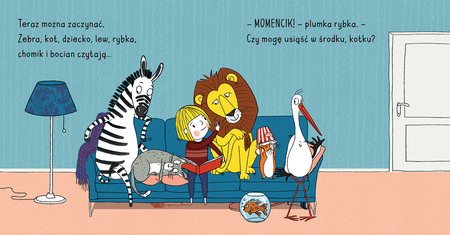 Mogę usiąść w środku, kotku?