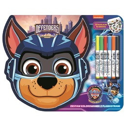 Zestaw kolorowanek z flamastrami Psi Patrol 48 elementów