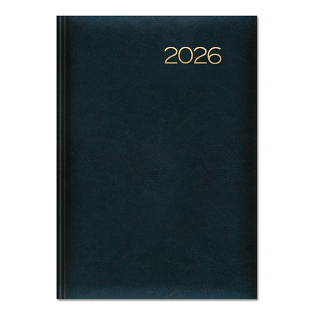 Kalendarz 2026 książkowy A5 dzienny granatowy SK2
