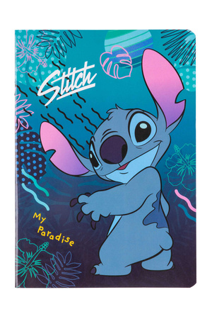 Zeszyt A5 32k 3-linie kolor Disney Blue Stitch wzór 4