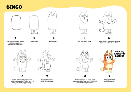 Jak narysować. Bluey