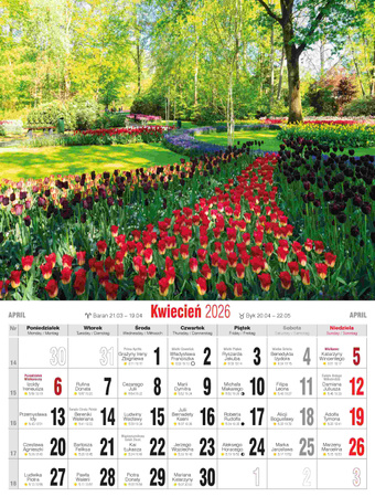Kalendarz 2026 Krajobrazy Polski KSMS-1