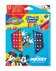 Kredki ołówkowe trójkątne jumbo Mickey Colorino Kids 13 kolorów 12 sztuk z temperówką