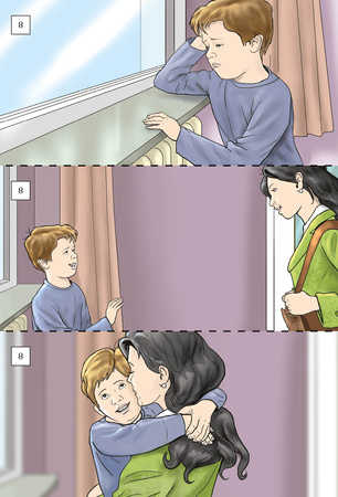 Historyjki obrazkowe z emocjami