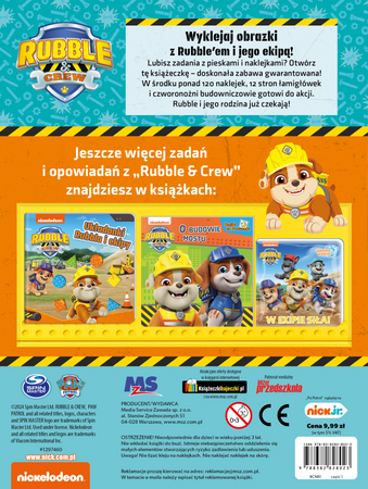 Rubble and crew. Ekipa Budowniczych. Naklejki na numerki