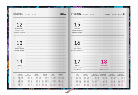 Kalendarz 2026 Biznes planer 1szt.mix