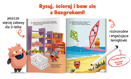 Bazgraki i nowe zabawy 3-latków. Kapitan Nauka. Bazgraki