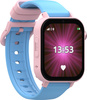 Smartwatch dla dziecka z funkcją lokalizacji GPS i trzema paskami KiDiZ Plus różowy