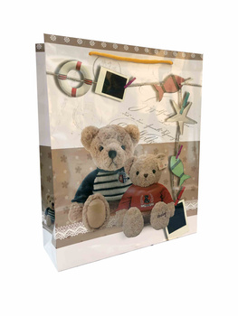 Torebki prezentowe Misie JP005L 12 sztuk