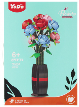 Klocki konstrukcyjne Kwiaty 756 elementów