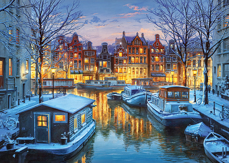 Puzzle 1000 CherryPazzi Amsterdam at Night 30264