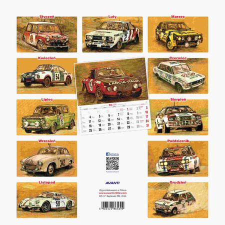 Kalendarz 2026 Motoryzacja PRL KD-37