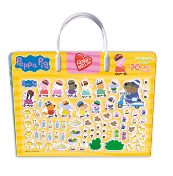 Na podwórku z Peppą. Kocham naklejać. Świnka Peppa