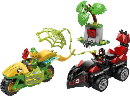 Lego Spidey Pościg Spina za Electro w dinopojeździe 11198