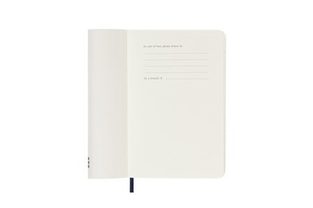 Kalendarz 2025 12M Moleskine P dzienny Sapphire Blue 9x14