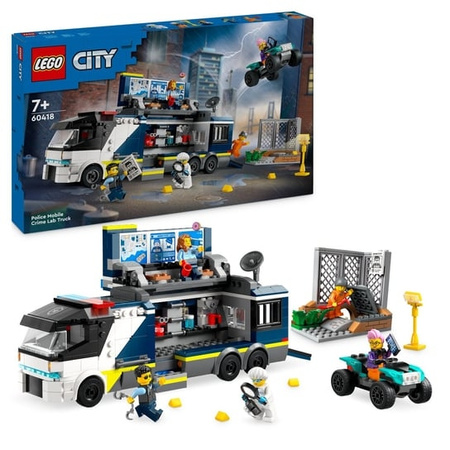 Lego City Policyjna ciężarówka z laboratorium kryminalnym 60418