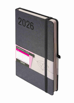 Kalendarz 2026 Rubi A5 DNS grafitowy