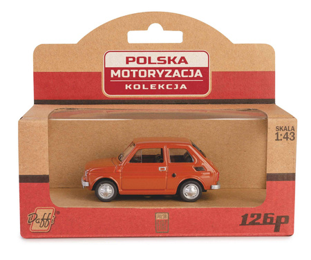 PRL Fiat 126P brązowy