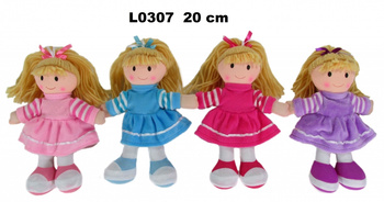Lalka pluszowa 20cm L0307 1szt.mix