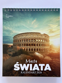 Kalendarz 2026 biurkowy Miasta Świata