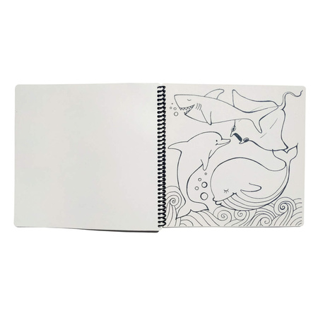 Książeczka do kolorowania Strigo Funny Mat Świat pod wodą 23x23cm