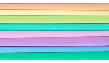Bibuła marszczona 25x100cm pastelowa 8 kolorów Happy Color