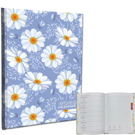 Kalendarz 2026 A5 tygodniowy notatka Stokrotki 1