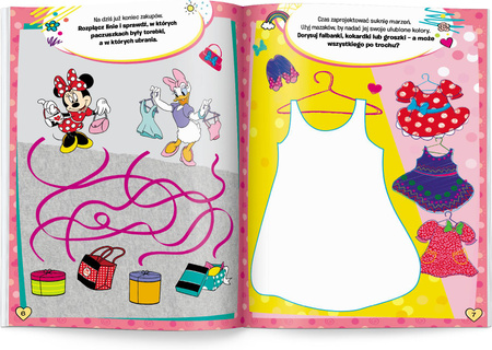 Disney Minnie 100 brokatowych naklejek NB-9104