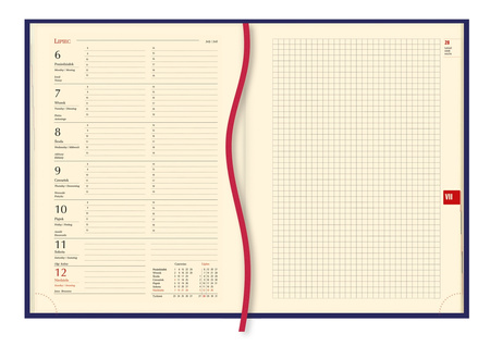Terminarz 2026 Klasyczny B5 tygodniowy czarny