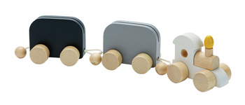 Pociąg urodzinowy zabawki drewniane
