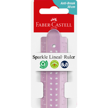 Linijka Sparkle Faber-Castell 30 cm 1szt.mix