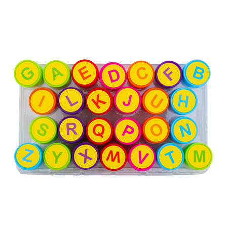 Stempelki zapachowe literki, nauka alfabetu ASTRAFUN - 26 szt.