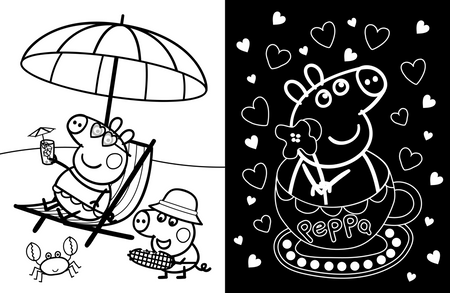 Baw się kolorami. Świnka Peppa. Neon. Moc koloru