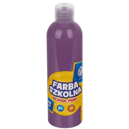 Farba szkolna naturalna tempera Astra 250 ml śliwkowa