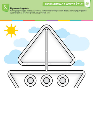 Geometria sensoryczna Kreatywne karty pracy rozwijające zdolności matematyczne dzieci w wieku przedszkolnym i wczesnoszkolnym