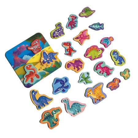 Zestaw magnetyczny z tablicą Dinozaury RK2090-03