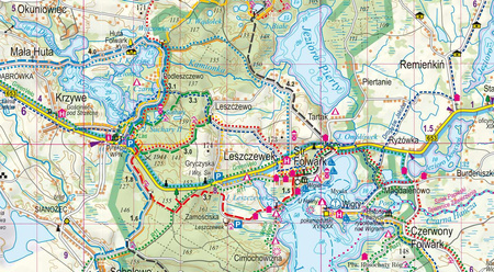 Suwalszczyzna mapa turystyczna 1:85 000 laminat 2024